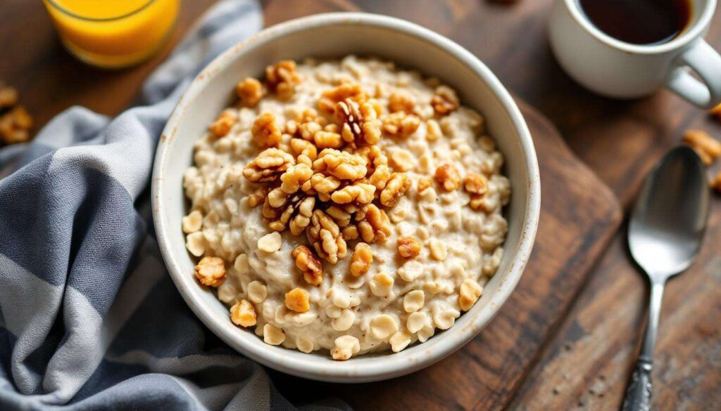 Petit-déjeuner anti-cholestérol : la combinaison avoine et noix plébiscitée par les nutritionnistes