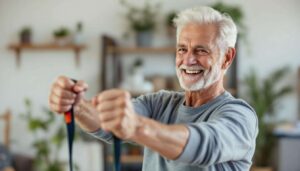 Fonte musculaire après 60 ans : l'élastique de résistance devient l'outil préféré des gériatres