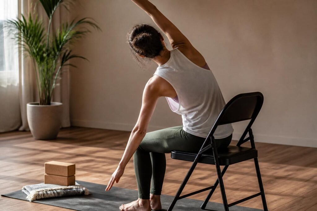 Yoga sur chaise gratuit : guide pratique pour débuter